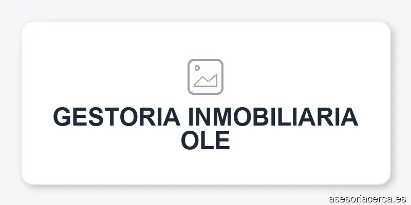 GESTORIA INMOBILIARIA OLE