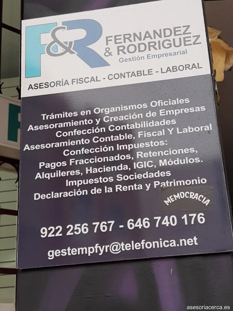 F & R asesoria ( Fernandez e Rodriguez)