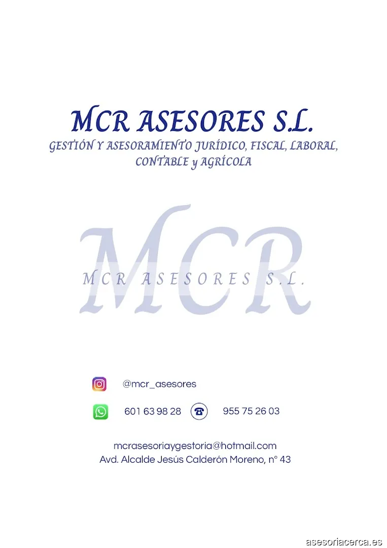 MCR ASESORES S.L.